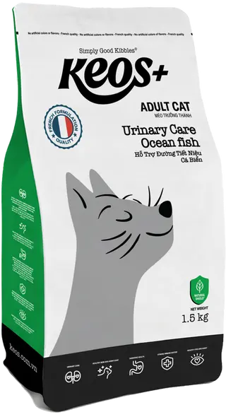 Keos+ Cat Adult Urinary Care With Ocean Fish - 1.5Kg