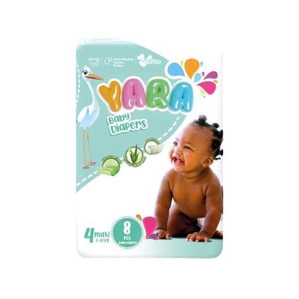 Yara Size 4 Diaper Maxi Small 7-14Kg 8'S