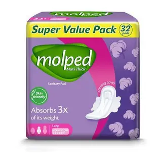Molped Maxi Thick Sanitary Pad Long 32'S
