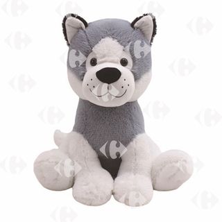 Peluche Chien Husky 64cm.