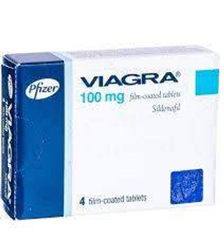 Pfizer Viagra Film-Coated Tablets 100mg, 4 Count