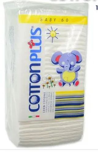 COTTON PLUS BABY CARRE BOITE DE 60