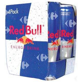 Pack de Boissons Énergisantes Red Bull 4x25cl