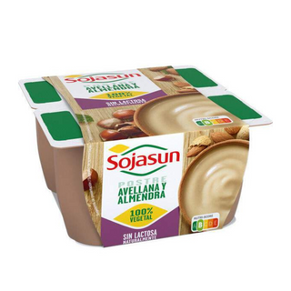 Dessert végétal aux noisettes et amandes  4x100g  - SOJASUN