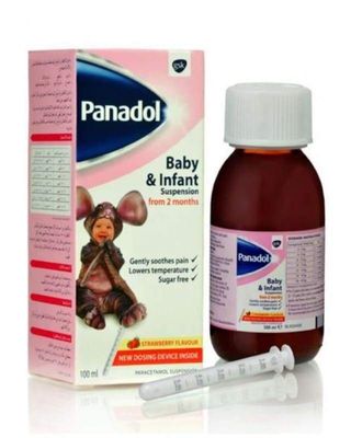 Panadol Strawberry Baby Suspension, 100ml
