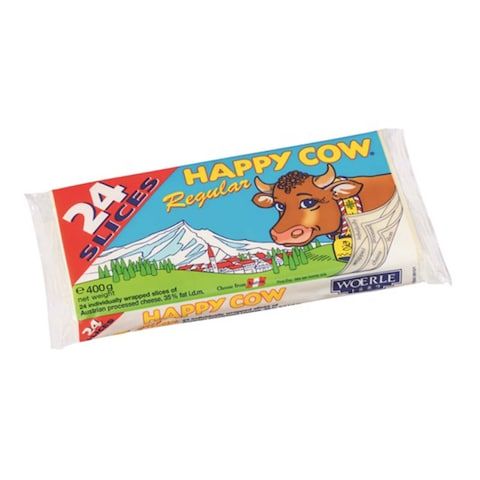 Happy Cow Regular 24 Cheese Slices 400g