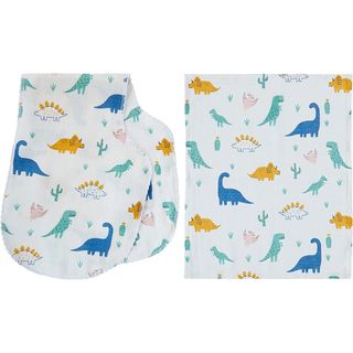 Babyjem 378- Pack de 2 Langes en Mousseline Dinosaures