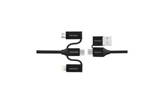 PROMATE 6-in-1 Multi Connector USB Cable, Black