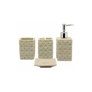 BITO ENSEMBLE ACCESOIRES SALLE DE BAIN CARRE 4 PC 292202