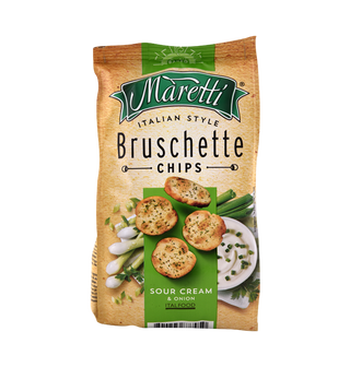 Bruschette chips Crème fraîche et oignon AL MARETTI 70GR  - 325
