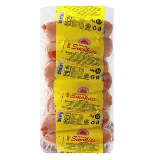 Farmers Choice Beef Smokies 1 Kg 22 Pieces