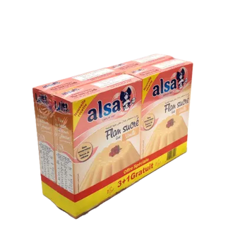 Préparation pour flan sucré arôme vanille 4x200g - ALSA