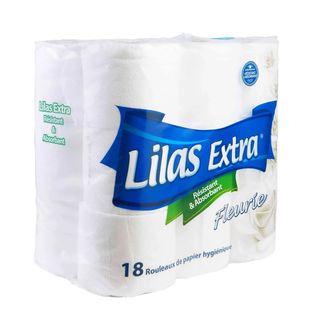 Papier Hyg 2Plis Lilas Extra Blanc 18Rlx