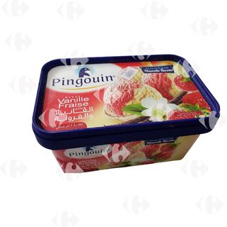Pingouin Crème Glacée Fraise 1L