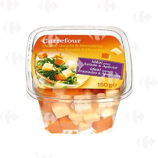 Dés de Gouda et Mimolette Carrefour 150g