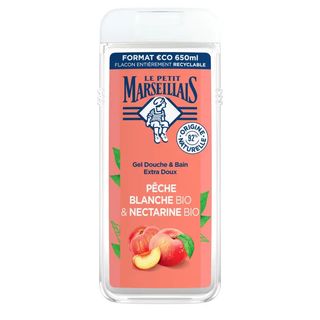 Gel Douche Extra Doux Pêche Blanche Bio & Nectarine Bio Le Petit Marseillais 650ml