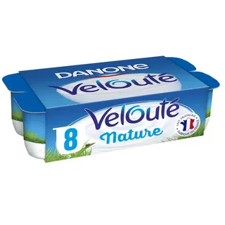 Yaourt brassé nature Velouté 8x110g - DANONE