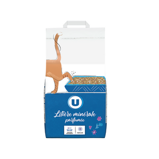 Litière minérale parfumée pour chat U, 7L