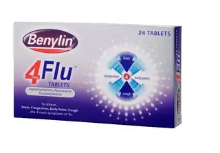 Benylin 4 Flu Tabs 24S