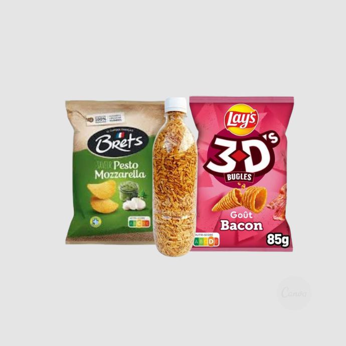 Chips Classiques, Fruits Secs Grillés & Pop Corns