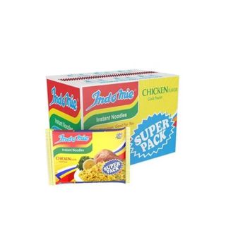INDOMIE INSTANT NOODLES CHICKEN FLAVOR SUPER PACK 40PCKS +ADDMIE 120G
