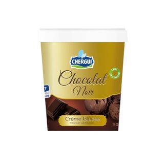 Crème glacée artisanale chocolat noir - SANS SOJA - (500g)