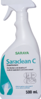 Saraya saraclean c surface sanitizer 500ml