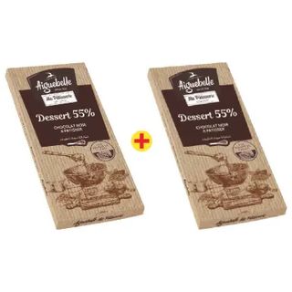 2 tablettes de chocolat dessert x175g la 2ème à -50% - AIGUEBELLE