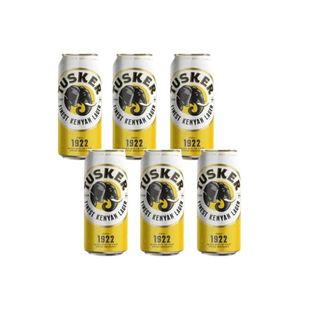 6 pack of Tusker Lager Can 500ml