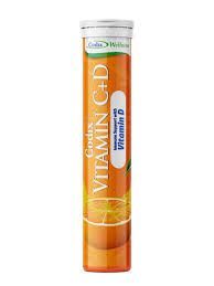 Codix Vitamin C+D Effervescent Tablets, 20 Pack
