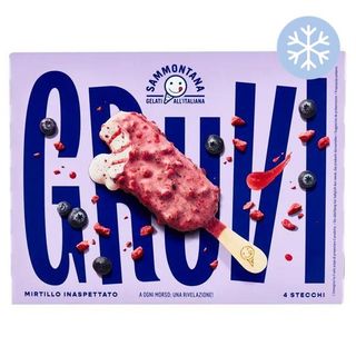 Gruvi Glace Bâtonnets Myrtilles Pack x 4 Unités