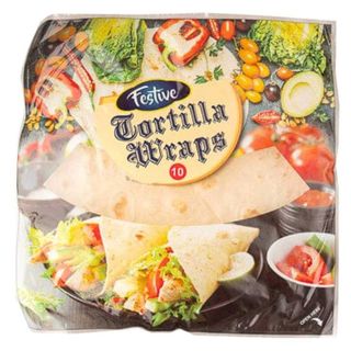 Festive Tortilla Wrap 10 Inch