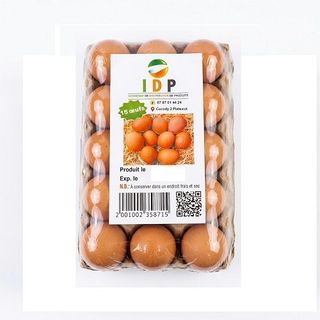 Oeufs Plt De 15 Coq 60G