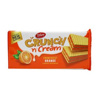 TIFFANY WAFERS CRUNCH N CREAM ORANGE 135G
