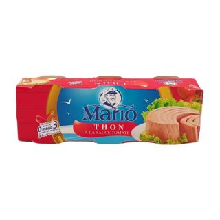 Thon Entier À La Sauce Tomate Mario 80g x 3