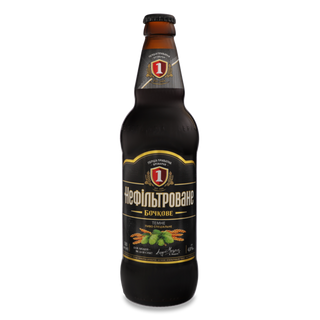 Borrador de cerveza Cristal oscuro sin filtro 4.8% 0.5 l.
