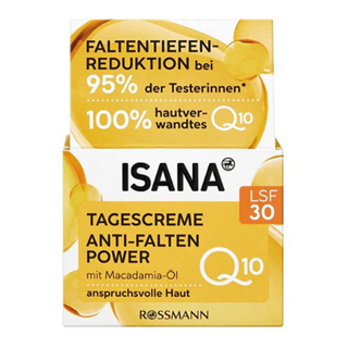 ისანა F - Q10 დღის კრემი SPF30 50მლ 1074 ISANA Q10 day cream SPF 30