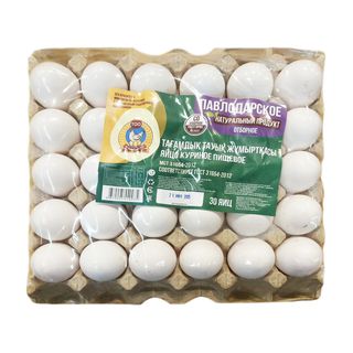 ЯЙЦО ПК ПАВЛОДАР КУС 30ШТ ОТБОРНОЕ ПЛЕНКА, ШК: 4870005440035