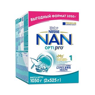 Смесь детская NAN 1 Optipro CухMолCмес 1050г шк: 7613287314512