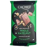 Шоколад молочний з фундуком 300г, Cachet Бельгія