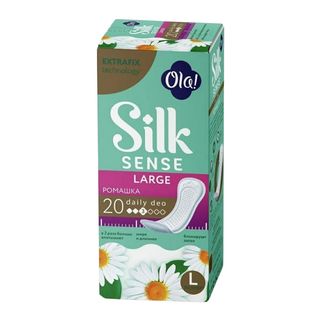 ПРОКЛАДКИ ЕЖЕДНЕВНЫЕ OLA! SILK SENSE DAILY LARGE DEO РОМАШКА 20ШТ-4630038000602