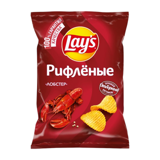Чипсы Lay's Лейз рифленые со вкусом "Лобстер" 140г- 1465