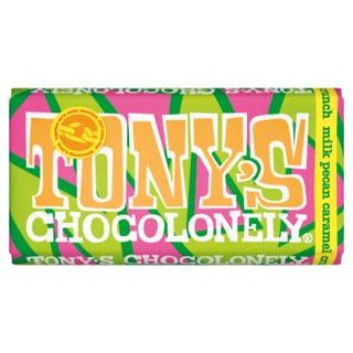 Шоколад Tony S мол. з гор.пекан,карам.кранчами180г