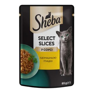 Корм Для Котів SHEBA (Шеба) Select Sliion In Sauces З Домашньою Птицею В Соусі Для Дорослих Котів 85Г