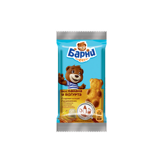 Пирожное Барни Банан-йогурт, 30гр