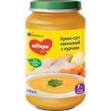 Суп-пюре овоче-м'ясне Milupa Овочевий суп з курчам для дітей від 7 місяців 200 г