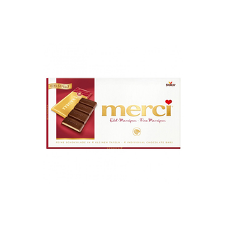 MERCI შოკოლადის ფილა მარციპანით 112გრ/4014400916744
