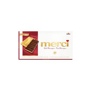MERCI შოკოლადის ფილა მარციპანით 112გრ/4014400916744