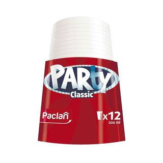 Стакан Paclan Party Пластиковый Бесцветный 200 Мл 12 Шт