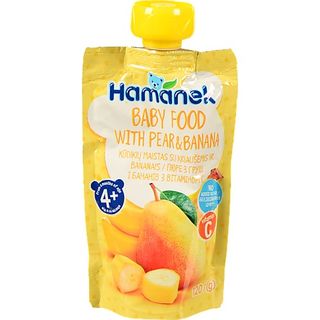 Пюре Hamanek 120г груша банан